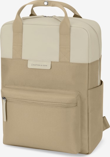 Kapten & Son Sac à dos 'Bergen Dune' en beige / beige foncé, Vue avec produit