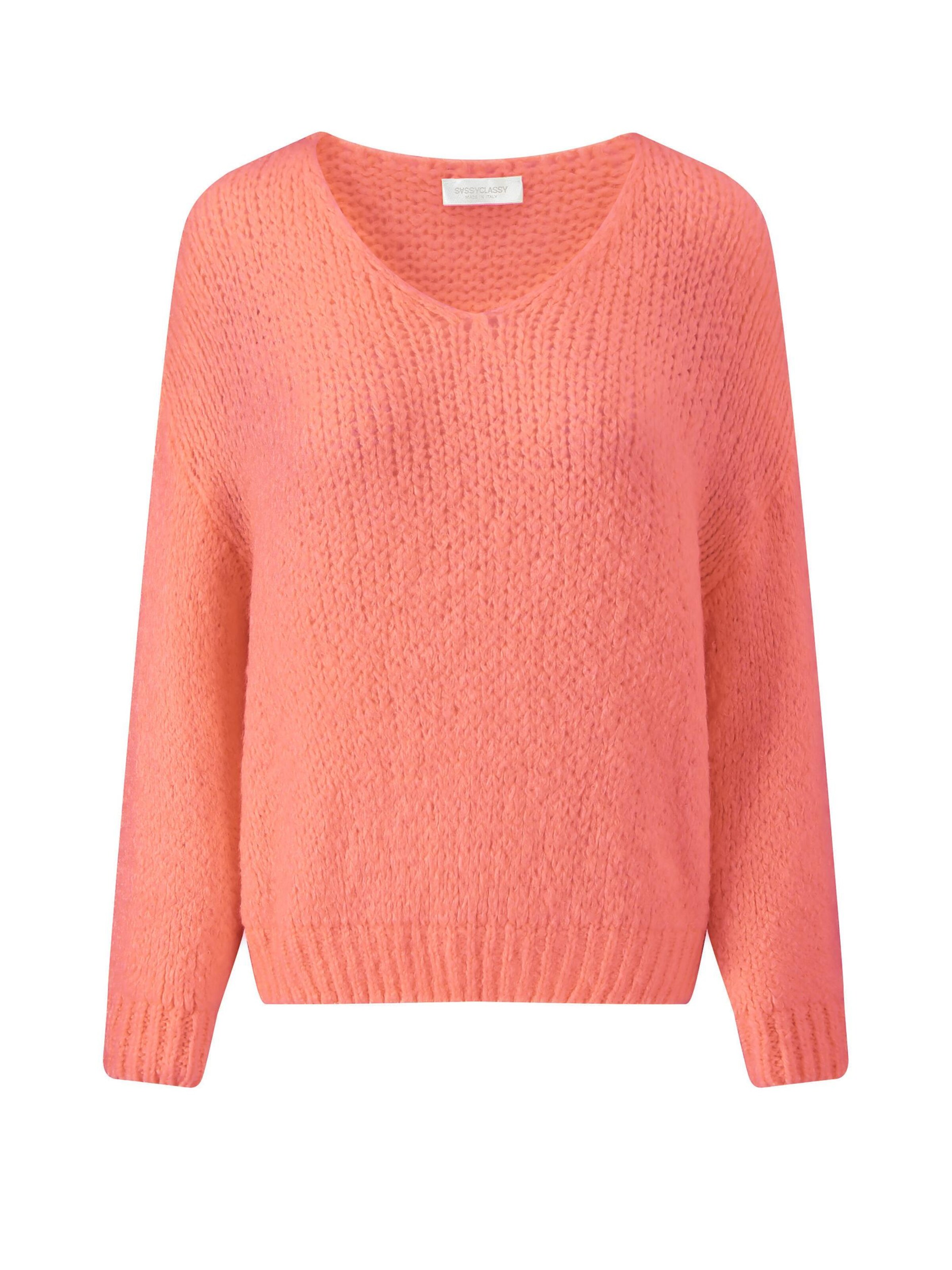 SASSYCLASSY Oversizepullover in Orange: Vorderseite