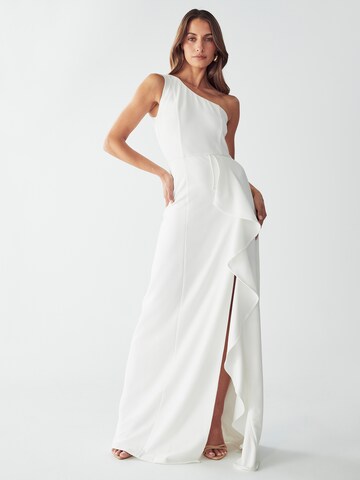 BWLDR Вечернее платье 'CATIA DRESS' в Белый: спереди