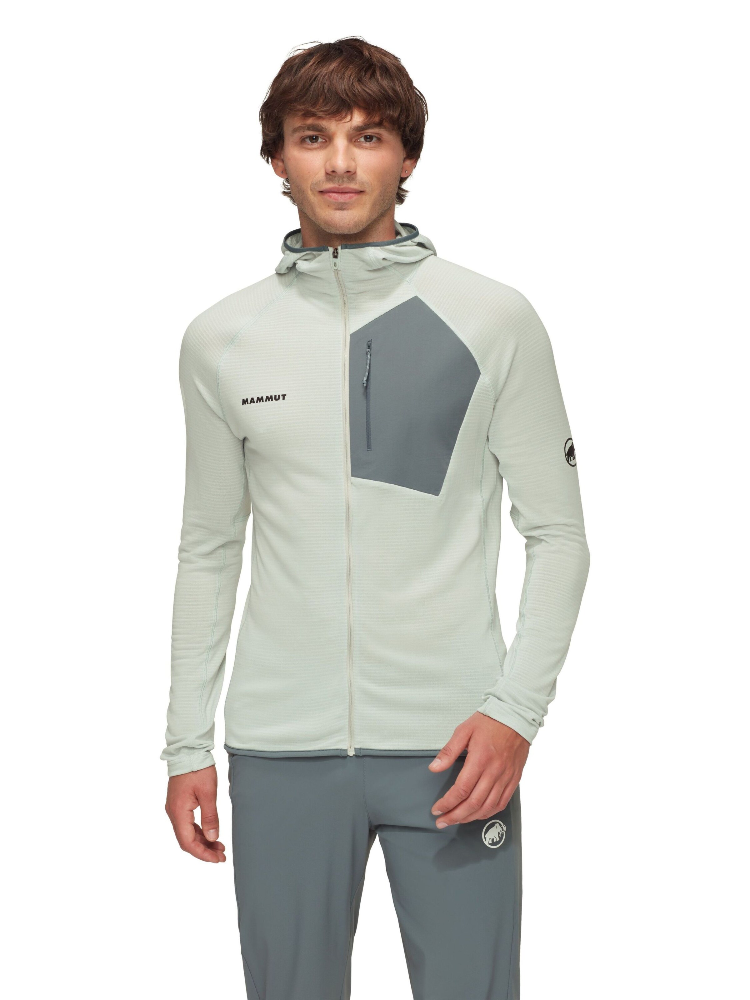 MAMMUT Athletic Fleece Jacket in Green: front