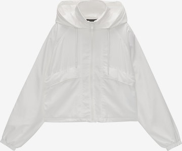 Veste mi-saison Pull&Bear en blanc : devant