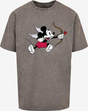 ABSOLUTE CULT Shirt 'Mickey Mouse - Love Cherub' in Grey: front