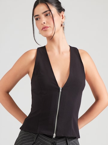 WEEKDAY Top 'Belina' in Black: front