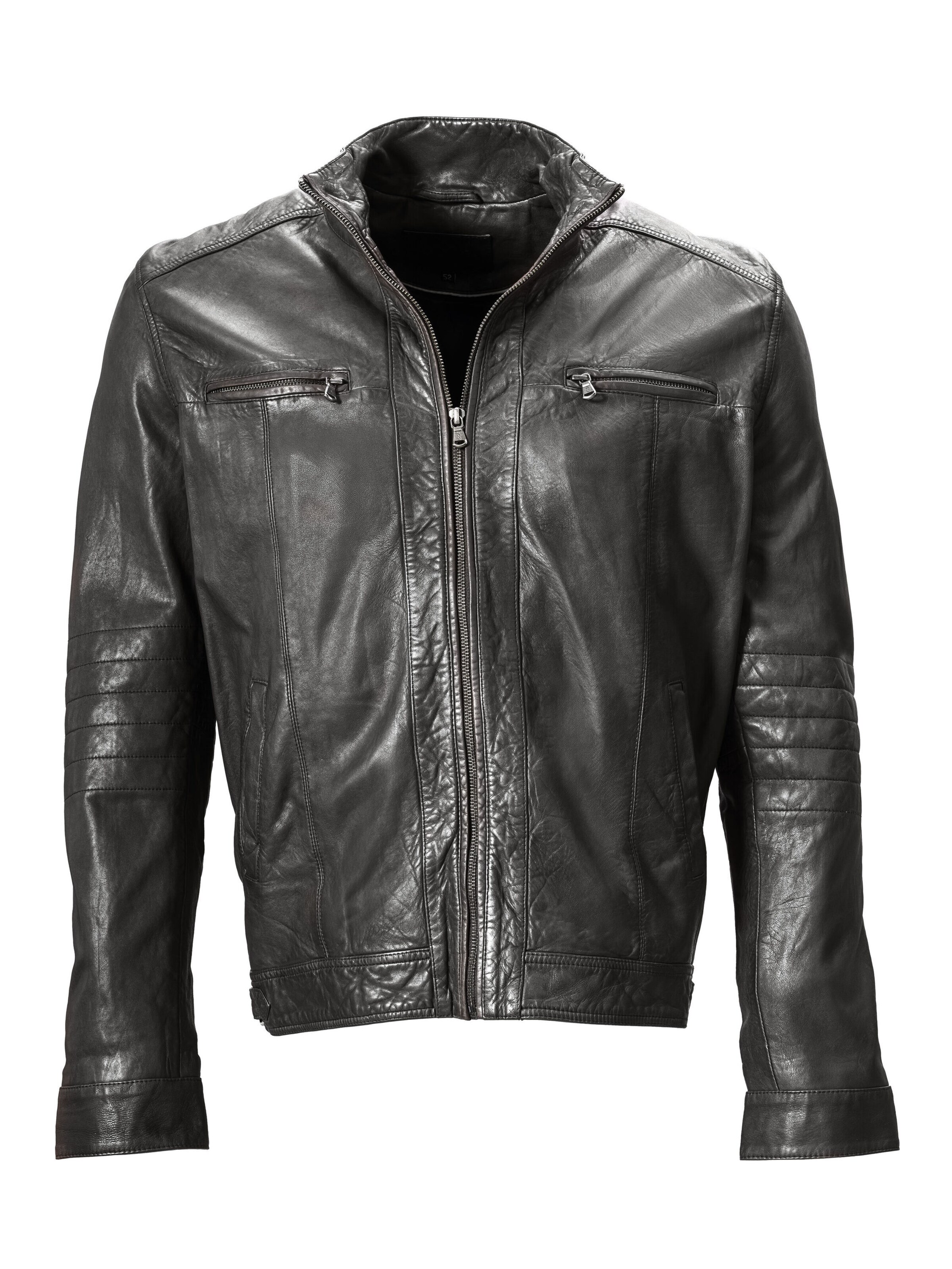 18N62 Tussenjas 'NEGascon' in Zwart: voorkant