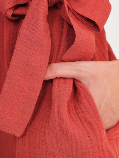 MixRay Vestidos camiseiros em vermelho, Vista do artigo