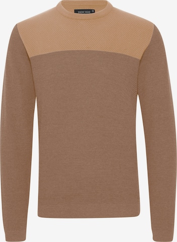 Pull-over INDICODE JEANS en marron : devant