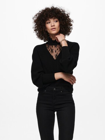 Pull-over 'Kira' ONLY en noir : devant