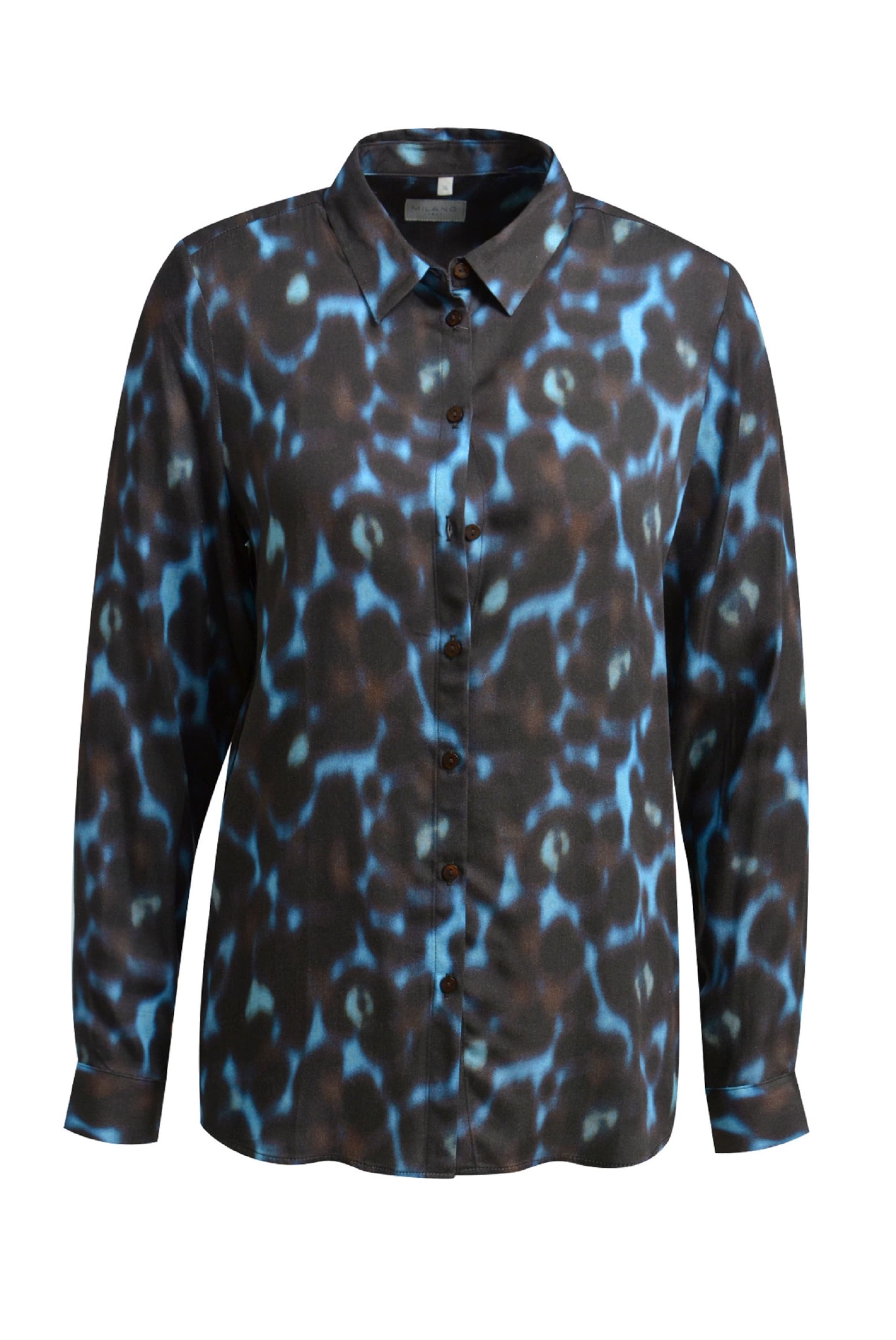 Milano Italy Blouse in Black: front