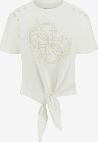 balta GUESS Marškinėliai: priekis