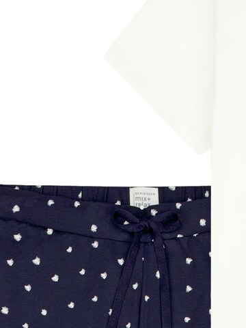 SCHIESSER Pajama 'Mix & Relax' in Blue