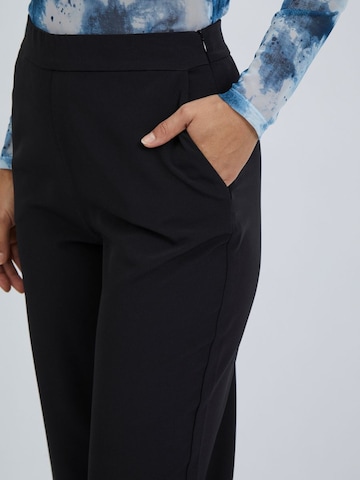 VILA Wide leg Trousers 'Wilda Ava' in Black