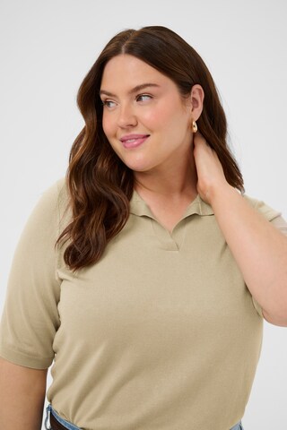 KAFFE CURVE Pullover 'KCLizzy' i beige