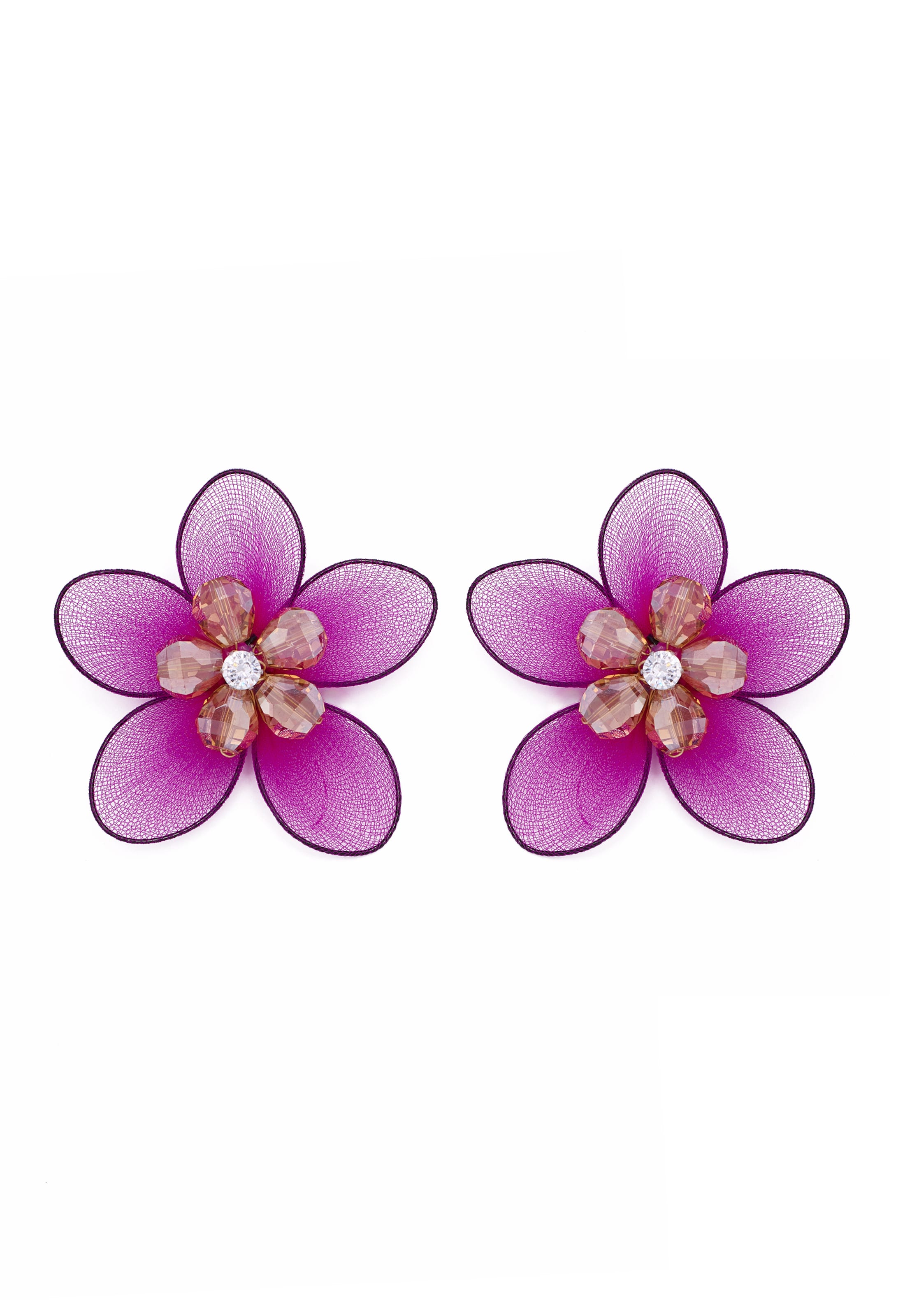 faina - Pendientes en rosa: frente