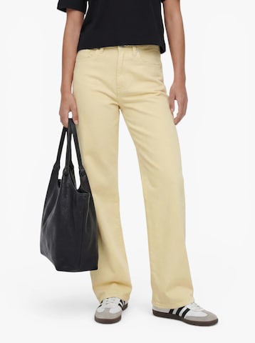VERO MODA Wide leg Τζιν 'VMTessa' σε κίτρινο: μπροστά