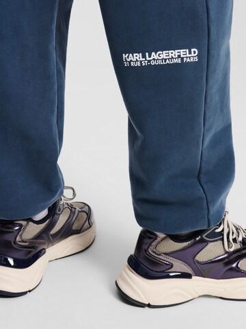 Karl Lagerfeld Regular Trousers 'Rue St-Guillaume' in Blue
