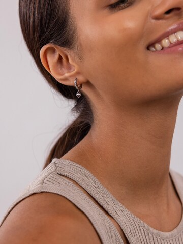 PURELEI Earrings 'Lovely Heart' in Silver