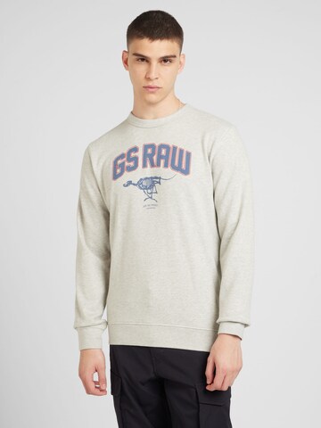 Sweat-shirt 'Skeleton Dog' G-STAR en gris : devant