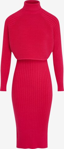 Morgan Pletena obleka | roza barva: sprednja stran