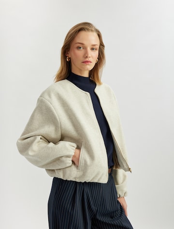 Koton Between-Season Jacket in Grey: front