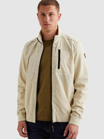 Giacca di mezza stagione 'Hybrid jacket with zipper closure and side pockets' di PME Legend in beige: frontale