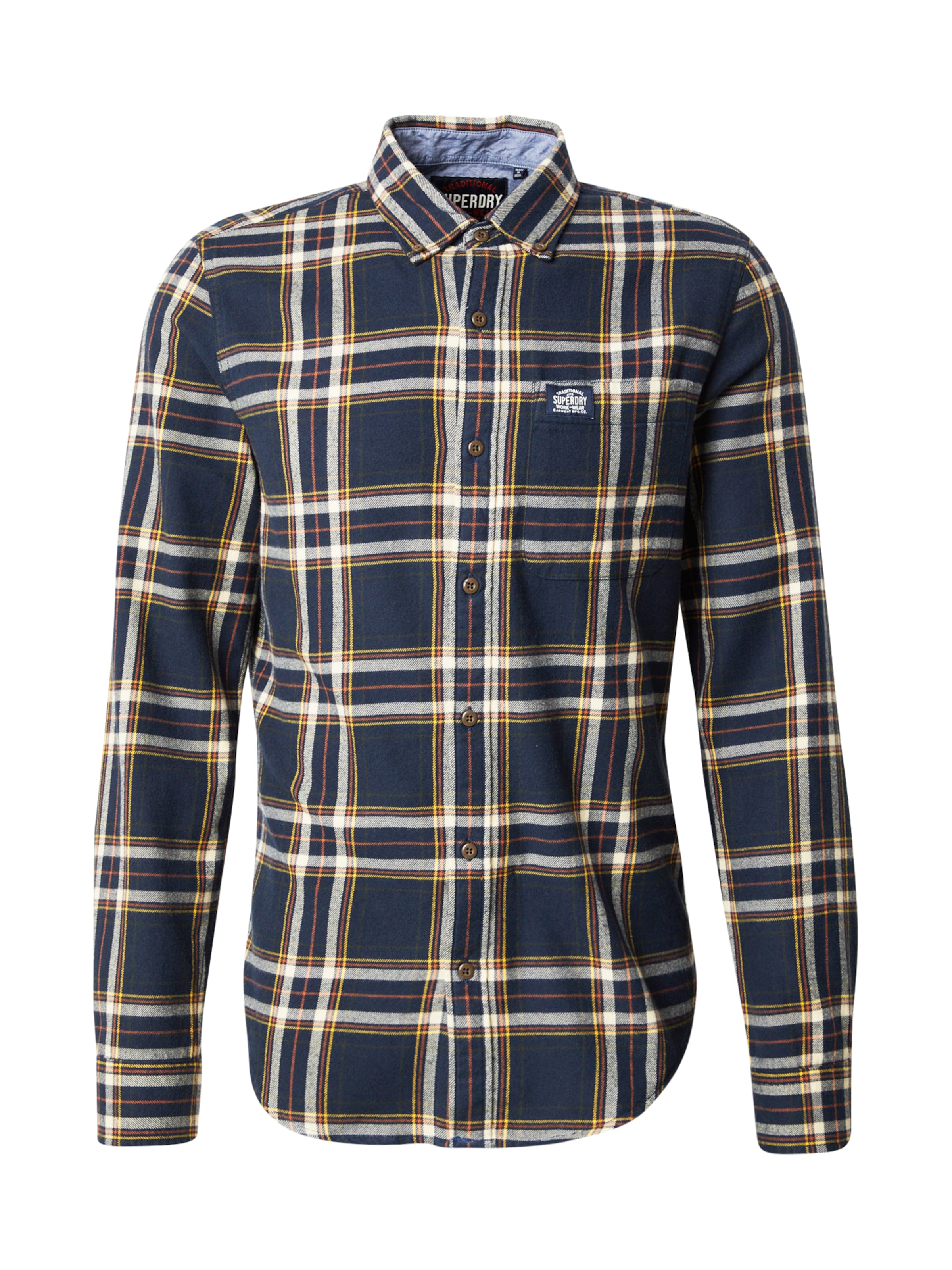 Superdry Button Up Shirt in Blue: front