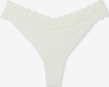 ETAM String 'Wich' in Wit: voorkant