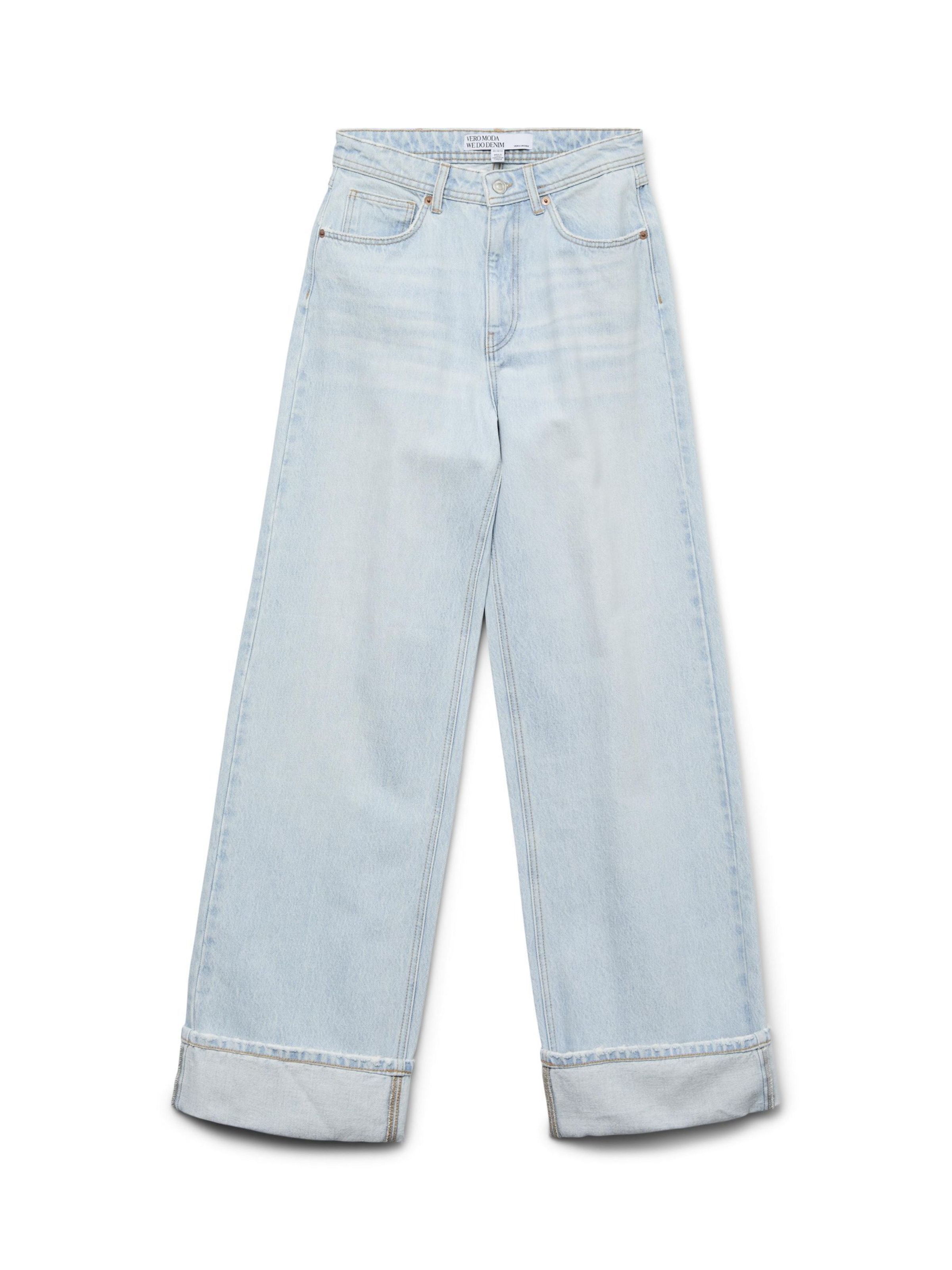 VERO MODA Wide leg Jeans 'KATHY' in Blauw: voorkant