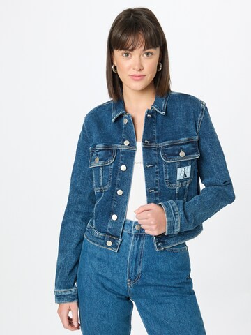 Veste mi-saison Calvin Klein Jeans en bleu : devant