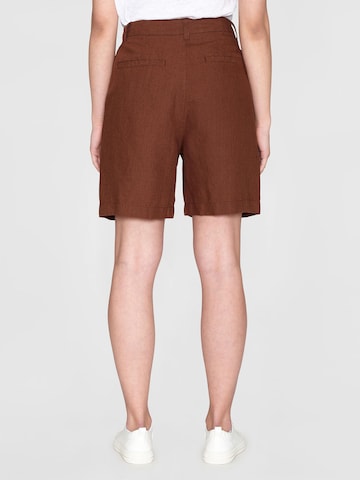 KnowledgeCotton Apparel Regular Pants in Brown