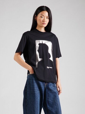 KARL LAGERFELD JEANS Majica | črna barva: sprednja stran
