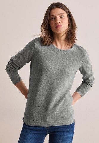 CECIL Pullover mit Struktur in Silber: Vorderseite