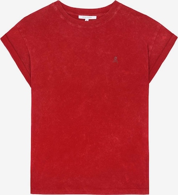 Scalpers Shirt 'Marble' in Red: front