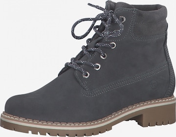 TAMARIS Lace-Up Ankle Boots in Grey: front