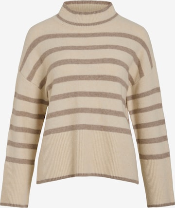 Pull-over oversize 'VILAVINIA' VILA en beige : devant