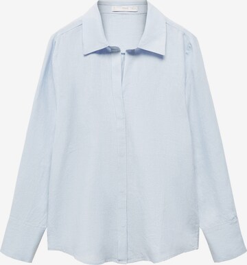 MANGO Blouse 'Samara' in Blauw: voorkant