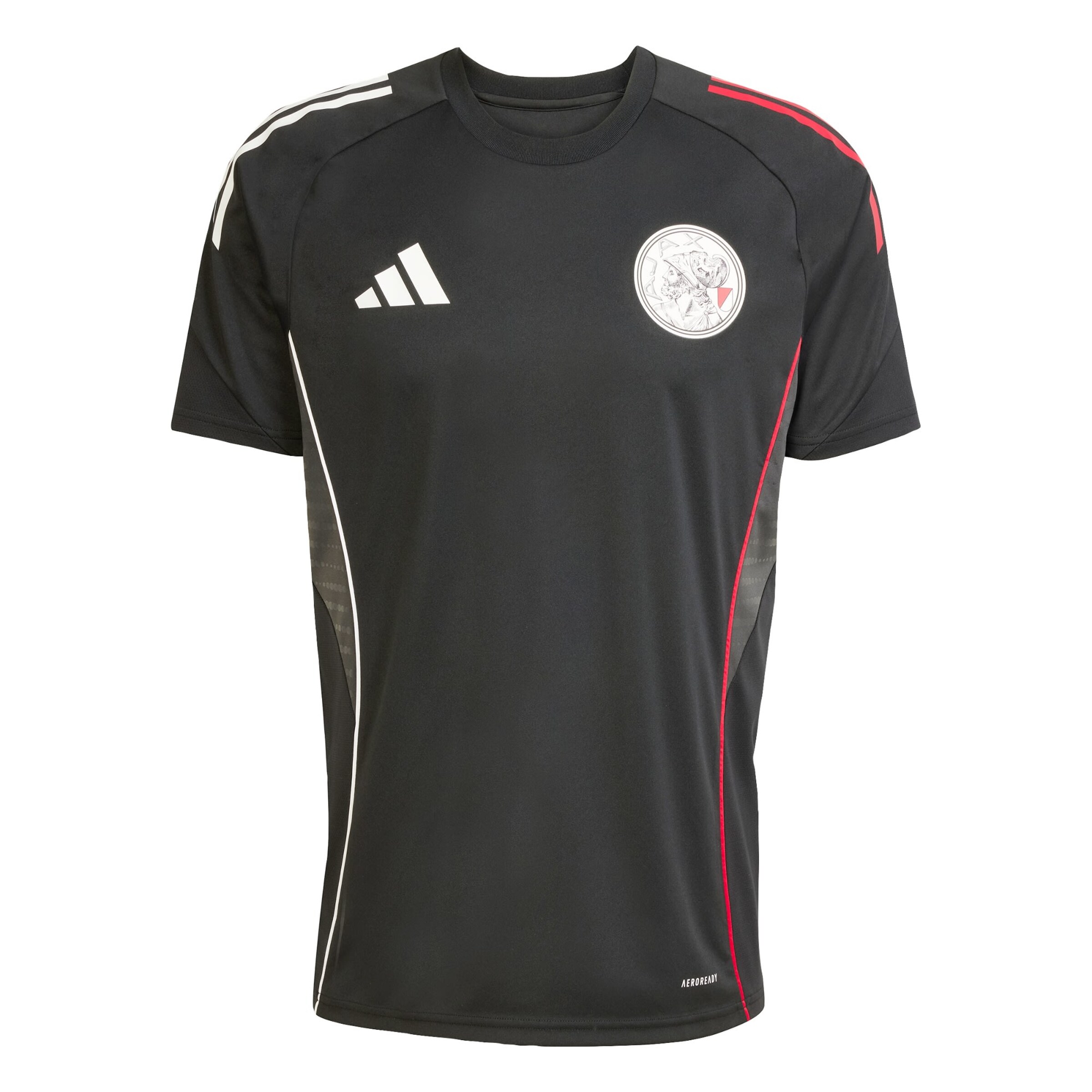 ADIDAS PERFORMANCE Functioneel shirt 'Ajax Tiro 25 Competition' in de kleur Antraciet / Donkerrood / Zwart / Wit, Productweergave