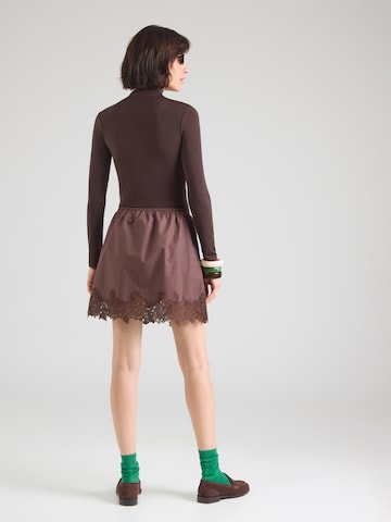 Gonna 'LANI' di TOPSHOP in marrone