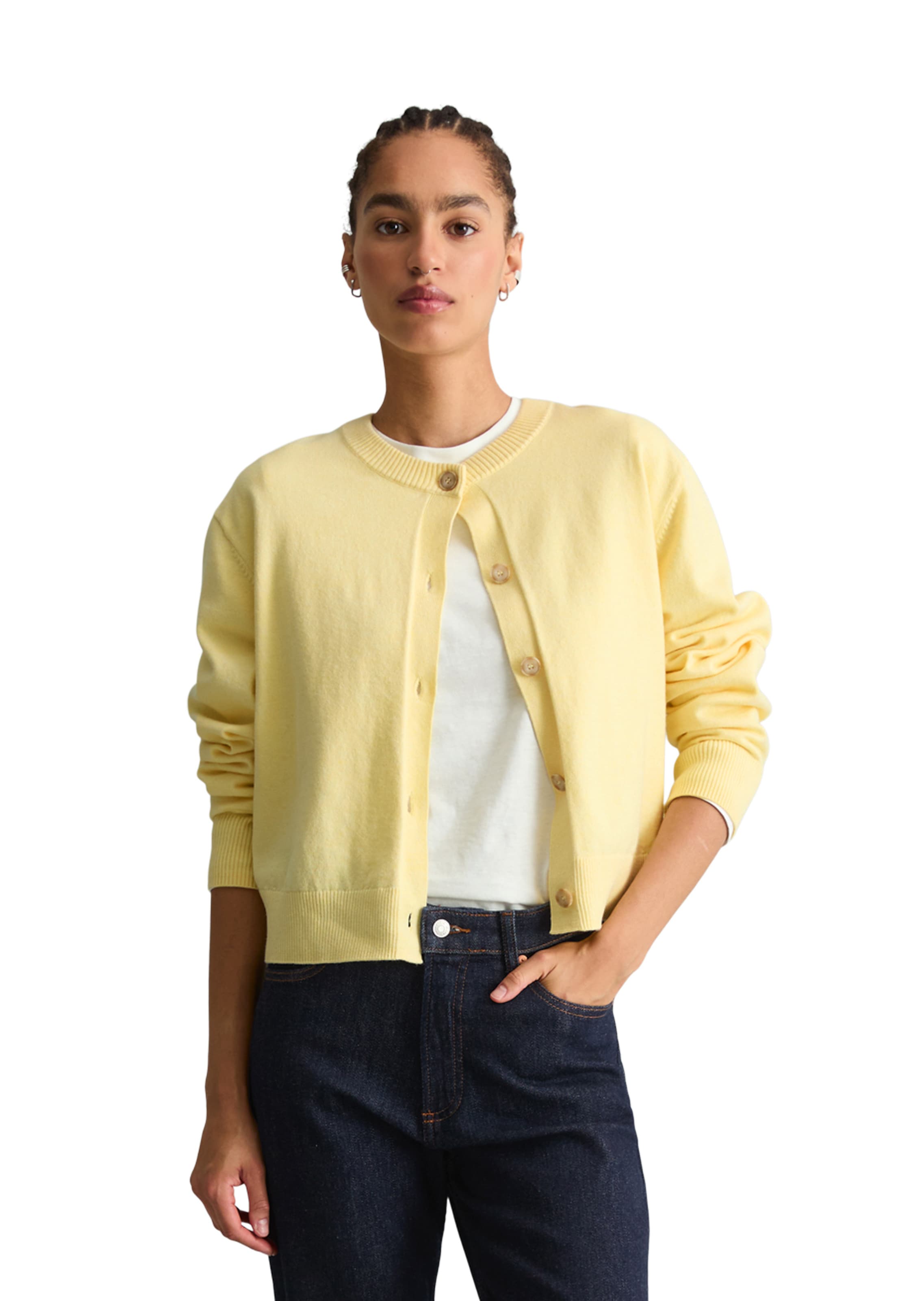 Cardigan Marc O'Polo DENIM en jaune : devant