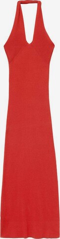 MANGO Úpletové šaty 'shiffer' – červená: přední strana