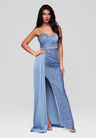 Ombre Avondjurk 'Virginia' in Blauw