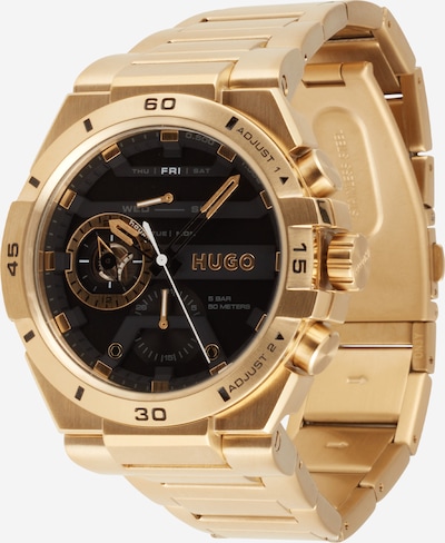 HUGO Red Uhr 'Wild' in gold / schwarz, Produktansicht