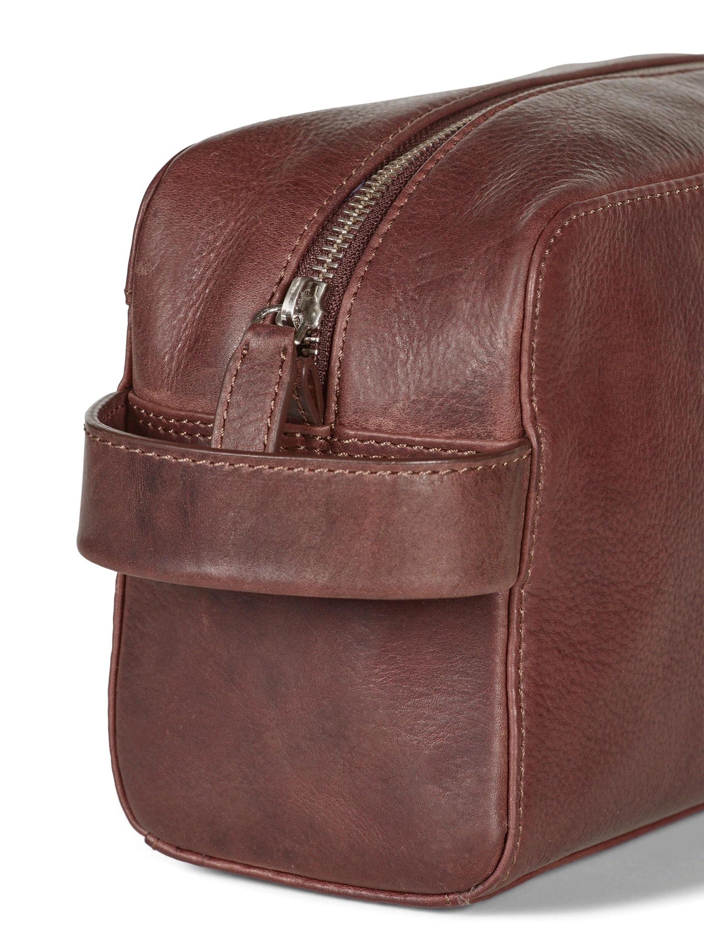 Howard London Toilettaske 'Toiletry Bag Ricky Brown' i brun