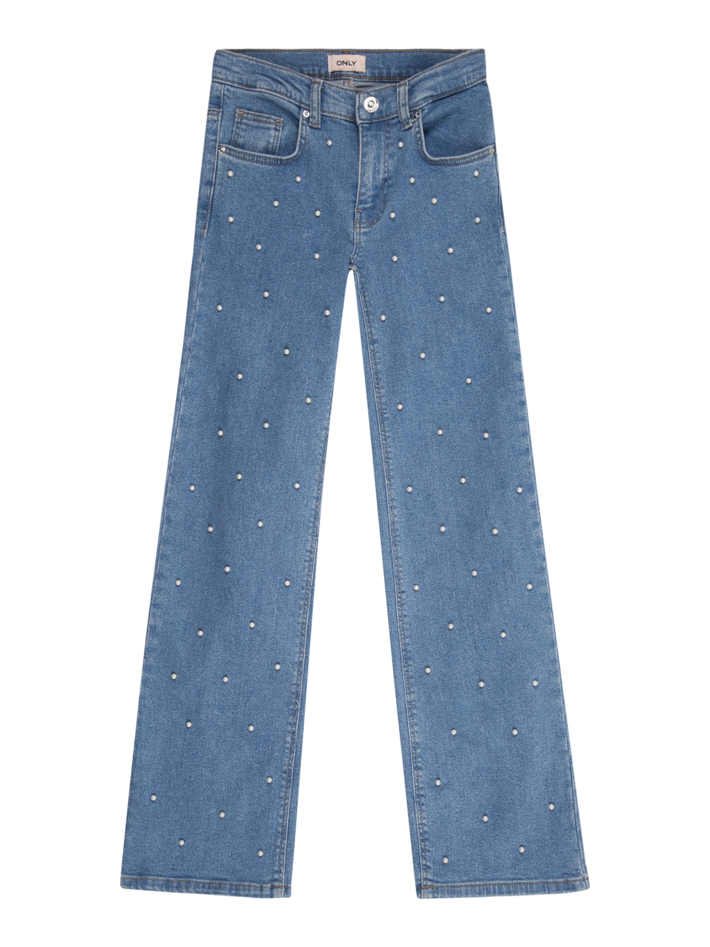 ONLY GIRLS Wide leg Jeans 'KOGJuicy' in Blue: front