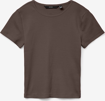 VERO MODA T-shirt 'VMCHLOE' i brun: framsida