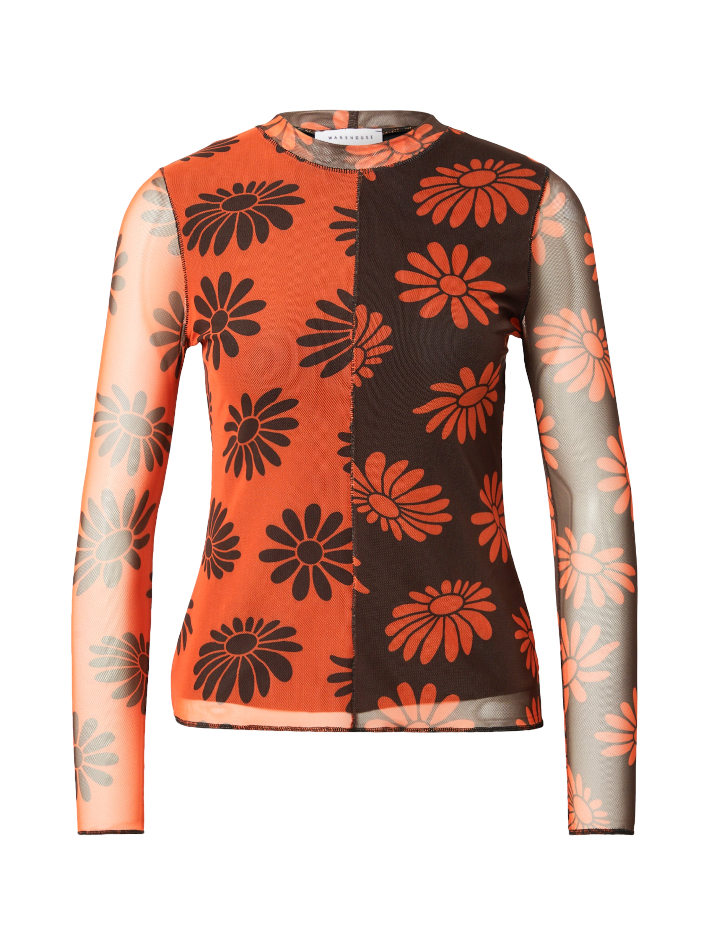 Warehouse Shirt in Oranje: voorkant