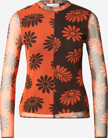 Warehouse - Camisa em laranja: frente