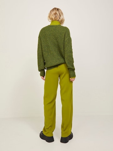 JJXX Široke hlačnice Hlače 'Poppy' | zelena barva