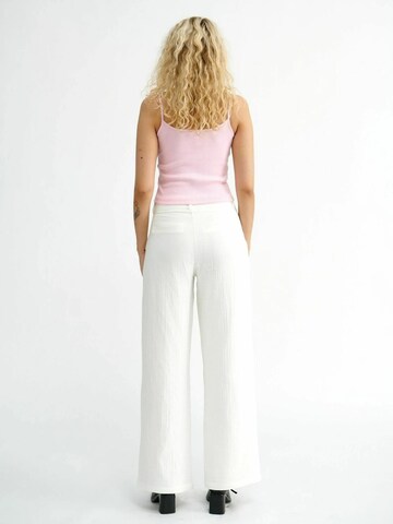 Regular Pantalon ' AnselRS ' Résumé en blanc
