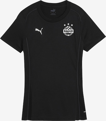 PUMATehnička sportska majica 'TeamFINAL' - crna boja: prednji dio