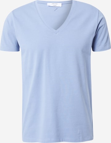 DAN FOX APPAREL Shirt 'Samuel' in Blauw: voorkant